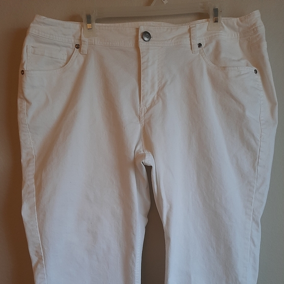 lane bryant white jeans